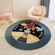 Kid's Round Cashmere Rug - handmade 0