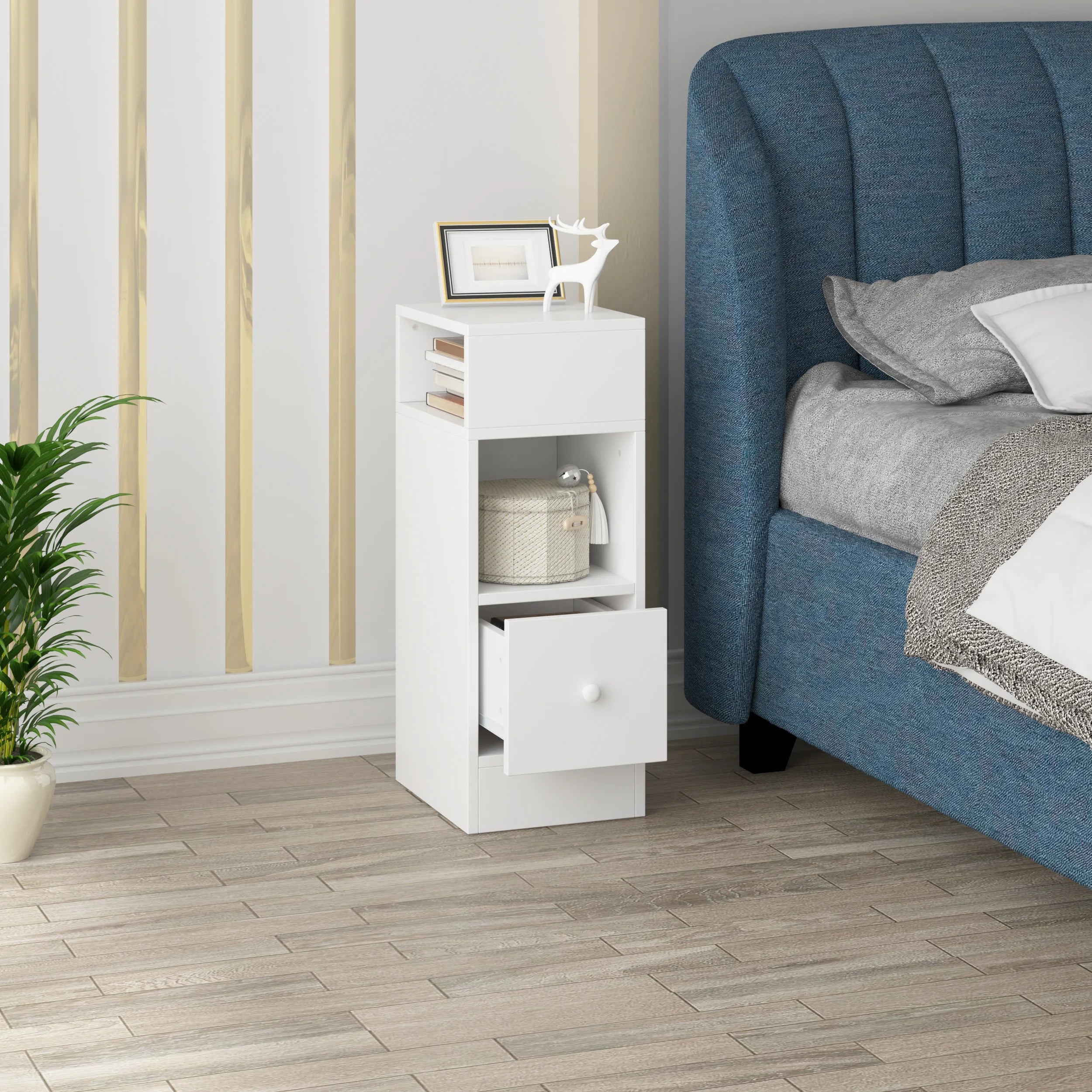 2-Piece Narrow Bedside Tables – premium handmade décor piece for modern homes.