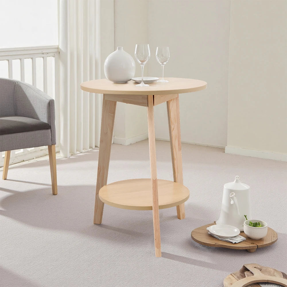 2-Tier Round Coffee Table – premium handmade décor piece for modern homes.