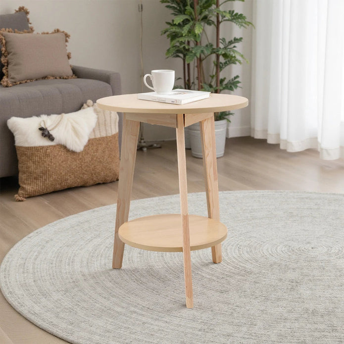2-Tier Round Coffee Table – premium handmade décor piece for modern homes.