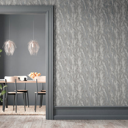 Luxe Texture Pewter sw6 Wallpaper