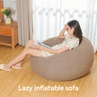 Brown Lazy Inflatable Sofa Chair - handmade