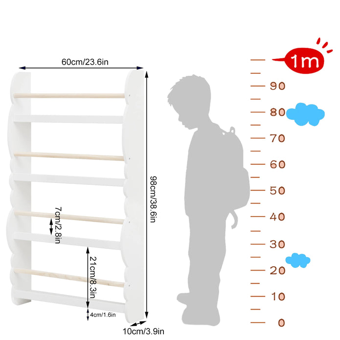 Children’s 4-Shelf Bookcase - handmade
