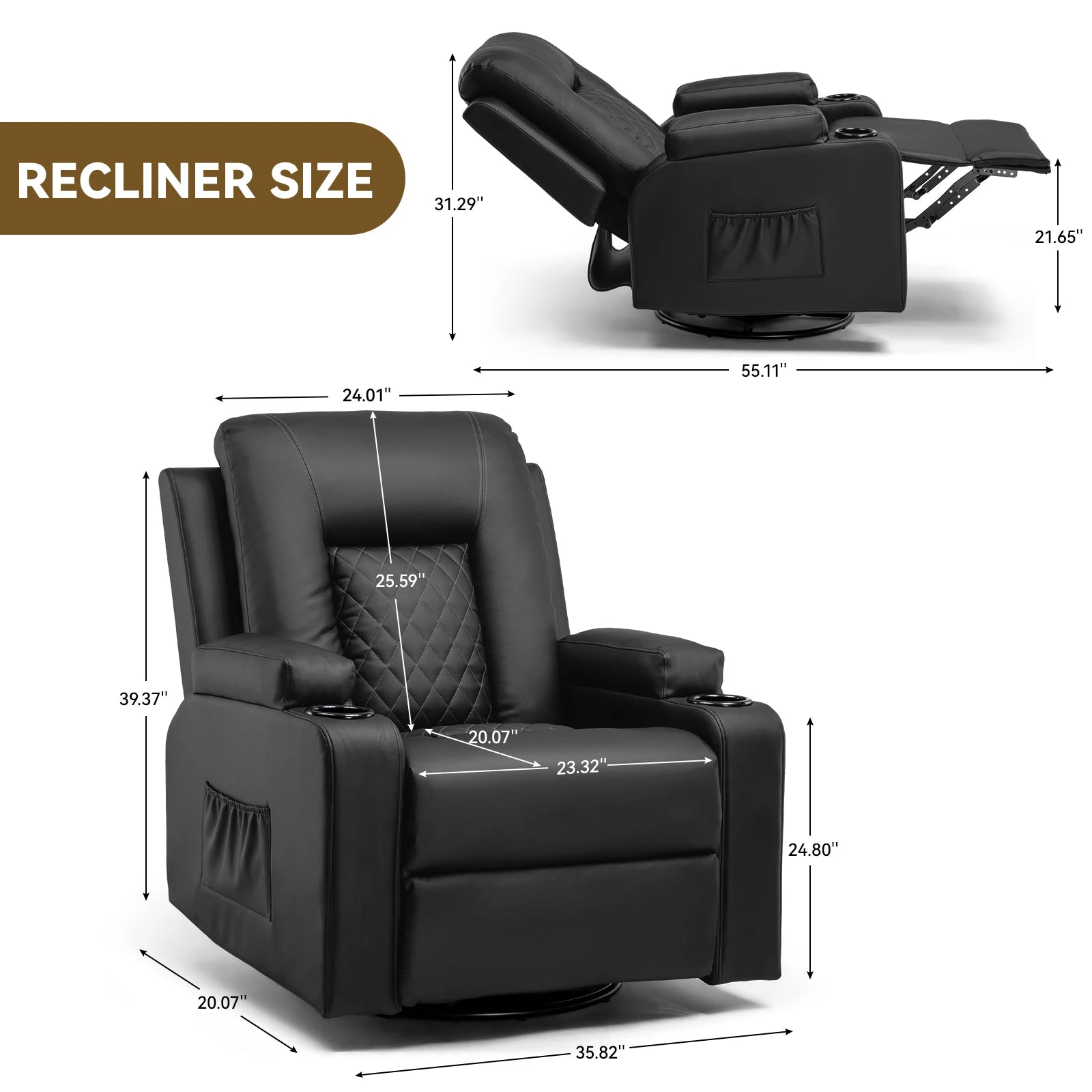 Recliner Armchair Chair - handmade