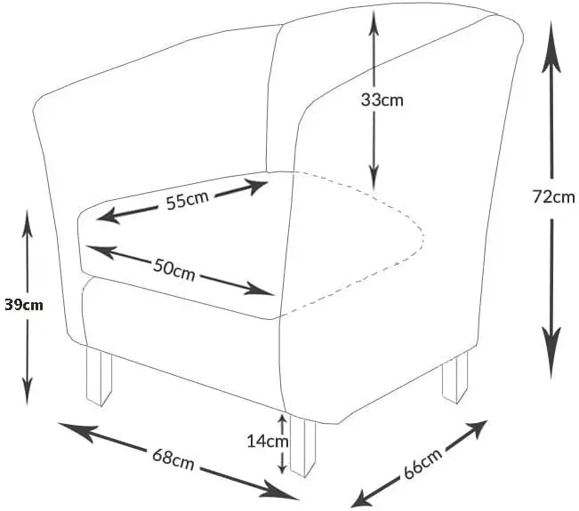 Velvet Tub Chair - handmade