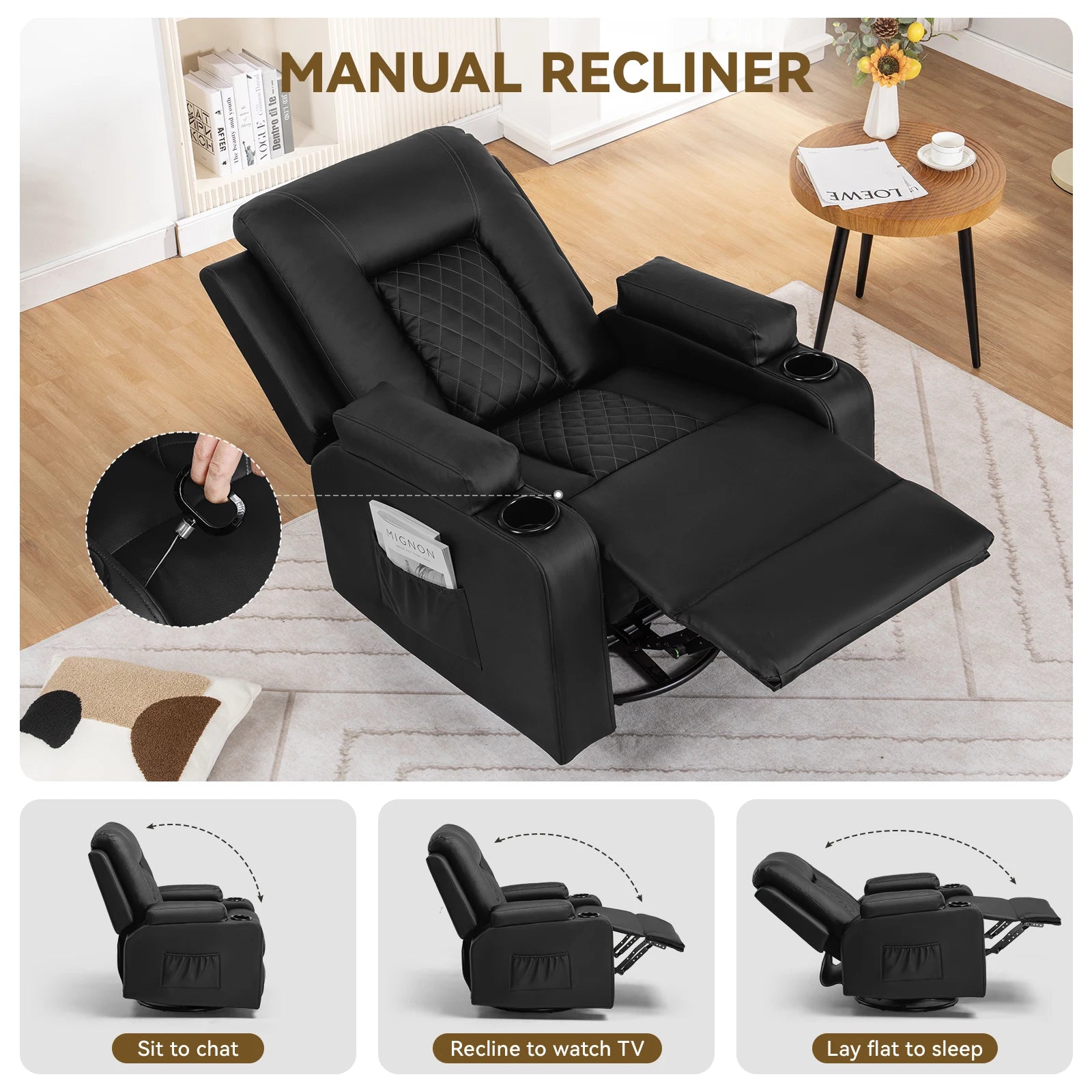 Recliner Armchair Chair - handmade