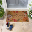 My Mat Printed Coir Autumnal Welcome - handmade