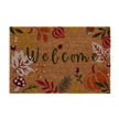 My Mat Printed Coir Autumnal Welcome - handmade