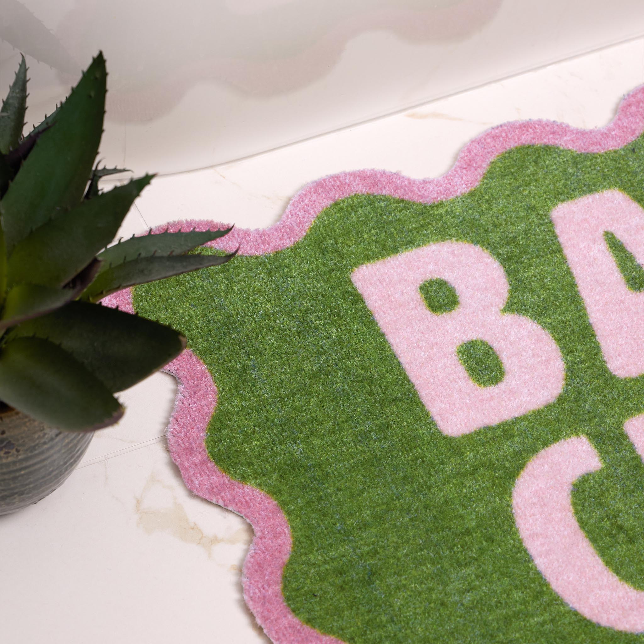 My Mat Nylon Printed Bathroom Bath Club - handmade