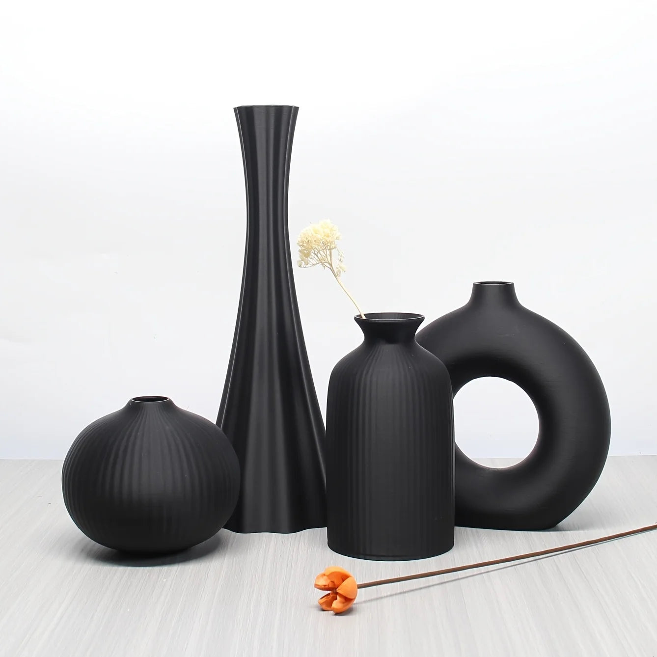 Bohemian Vase Set – 4 Pieces - handmade