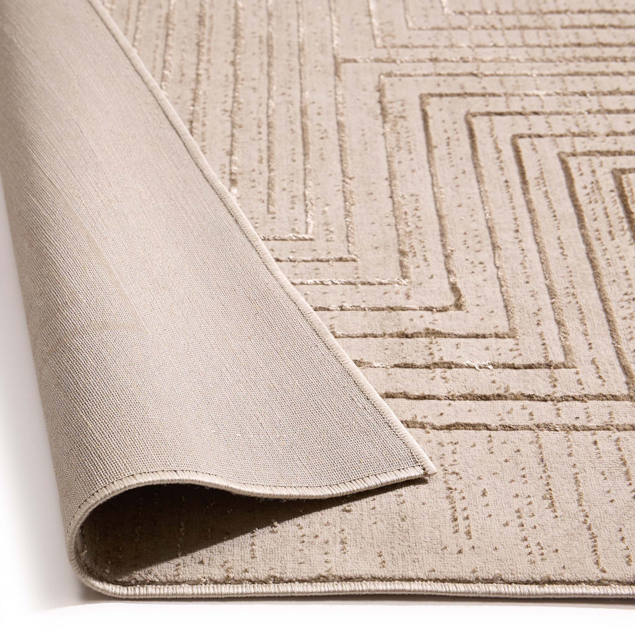 Origins Rug - Calacatta Lines Natural - handmade