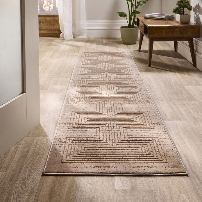 Origins Rug - Calacatta Lines Natural - handmade