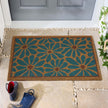 My Mat Printed Coir Boho Floral - handmade