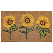 My Mat Printed Coir Multi Sunflowers - handmade