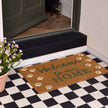 My Mat Printed Coir Welcome Paws Doormat - handmade