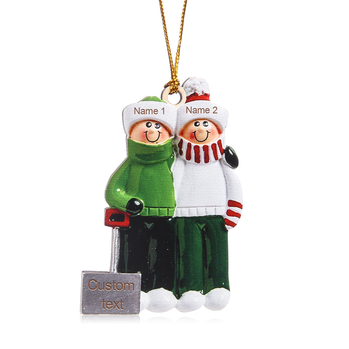 Custom Christmas Name Ornament - handmade