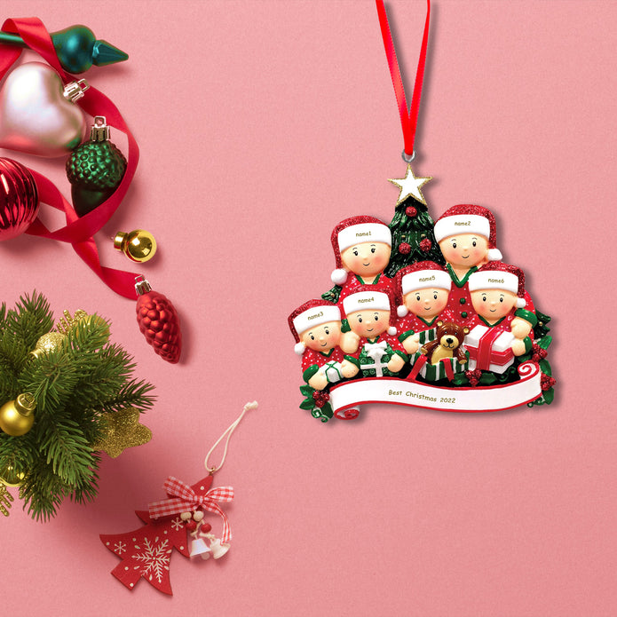 Custom Christmas Tree Santa Claus Ornament - handmade