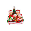 Custom Christmas Tree Santa Claus Ornament - handmade