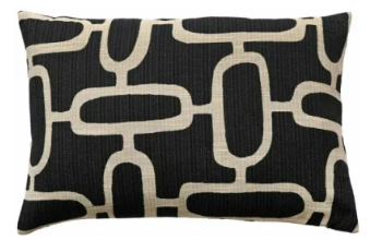 Edison Black & White Cushion 40x60cm