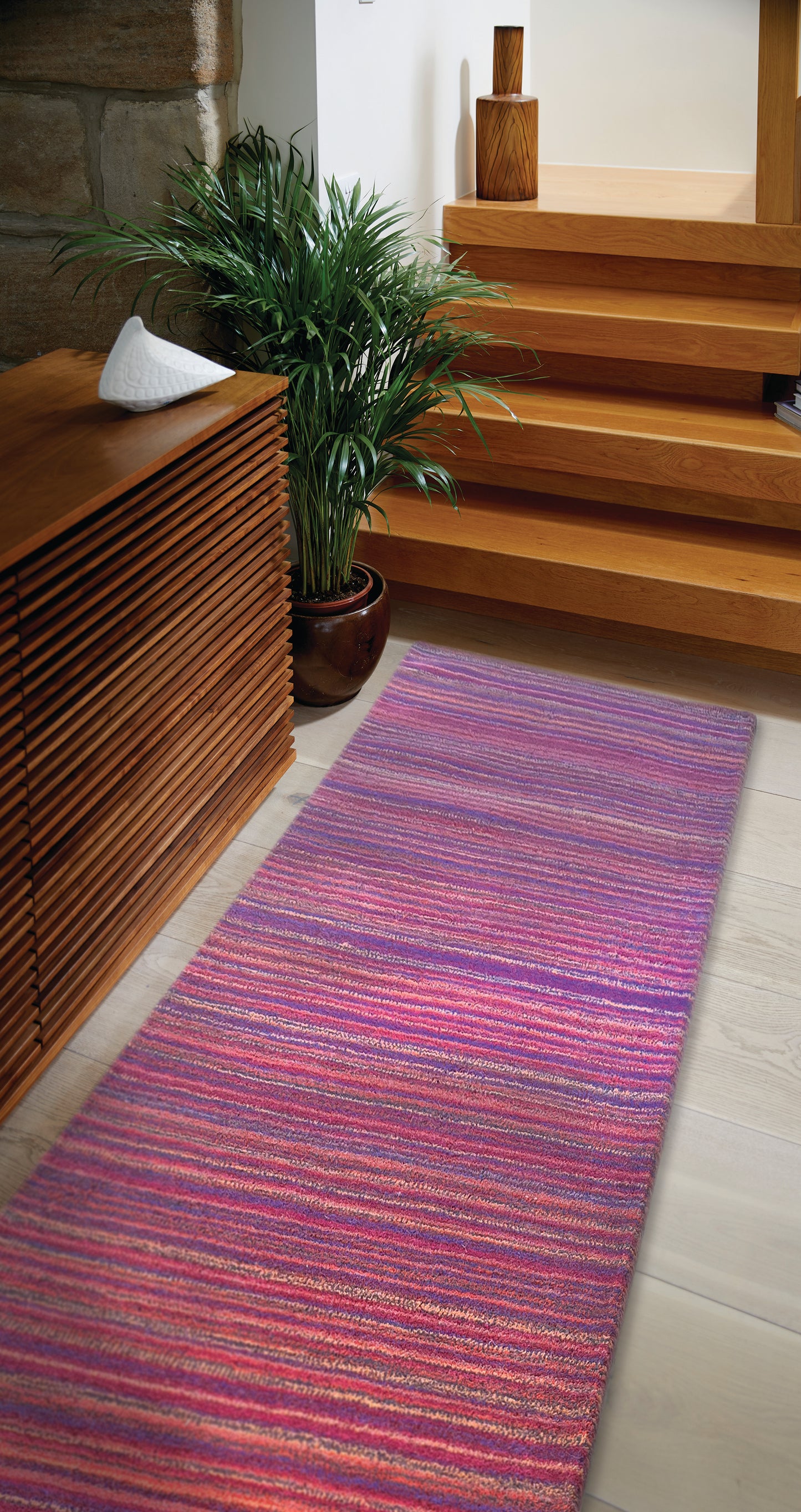 Origins Fine Stripes 100% Wool Rug