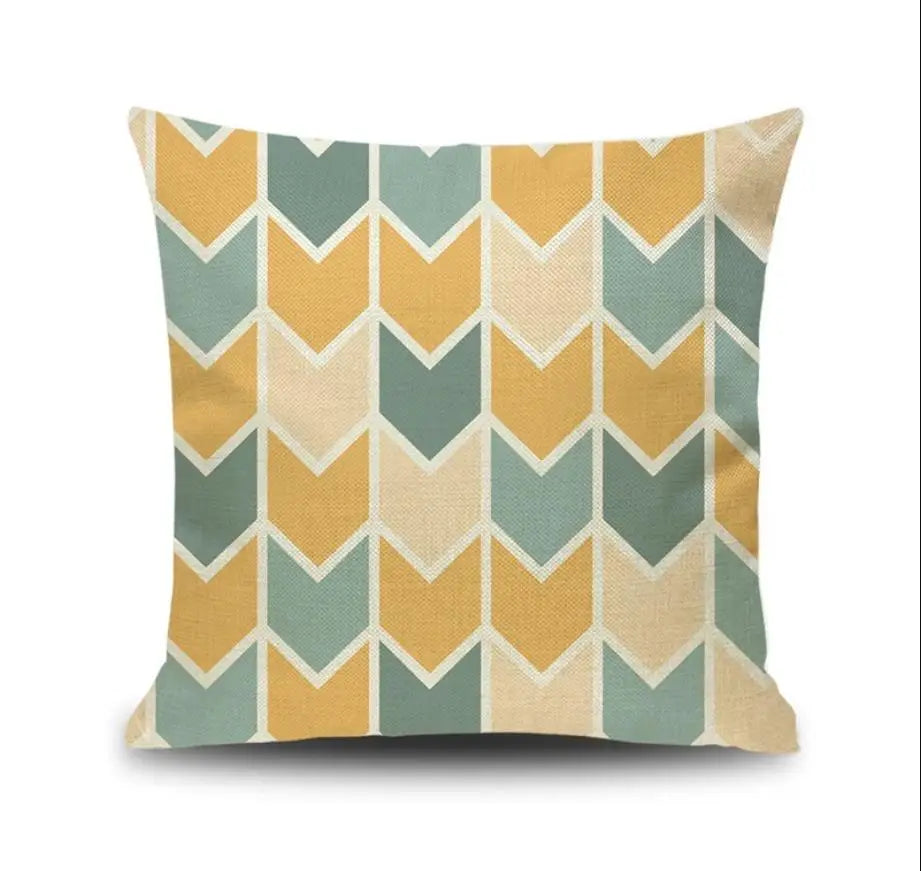 Geometric Cushion Cover - handmade