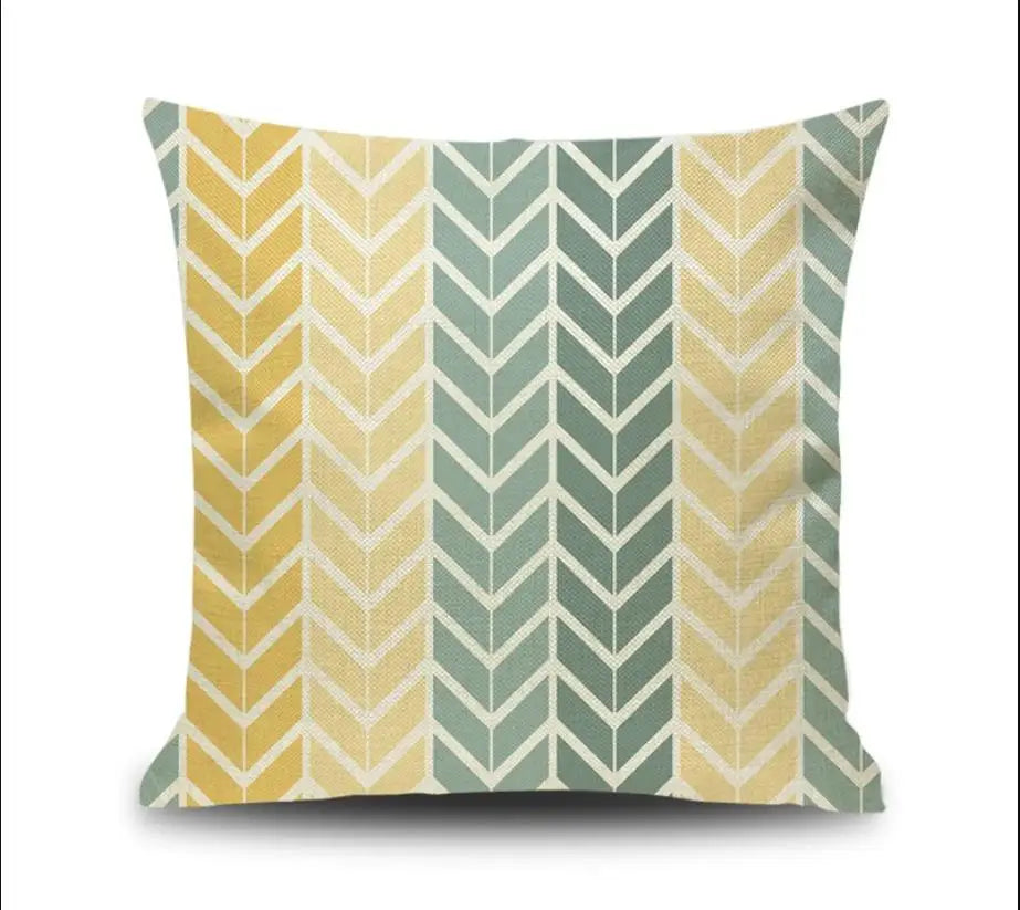 Geometric Cushion Cover - handmade