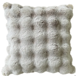 Highgate Natural Cushion Faux Fur 50cm