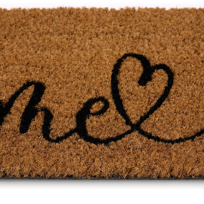 My Mat Coir Insert Home Script Doormat - handmade