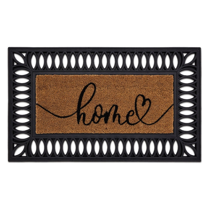 My Mat Coir Insert Home Script Doormat - handmade