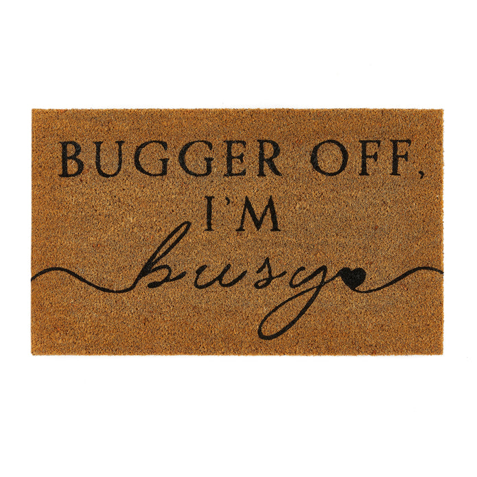 My Mat Printed Coir I‚Äôm Busy Doormat - handmade