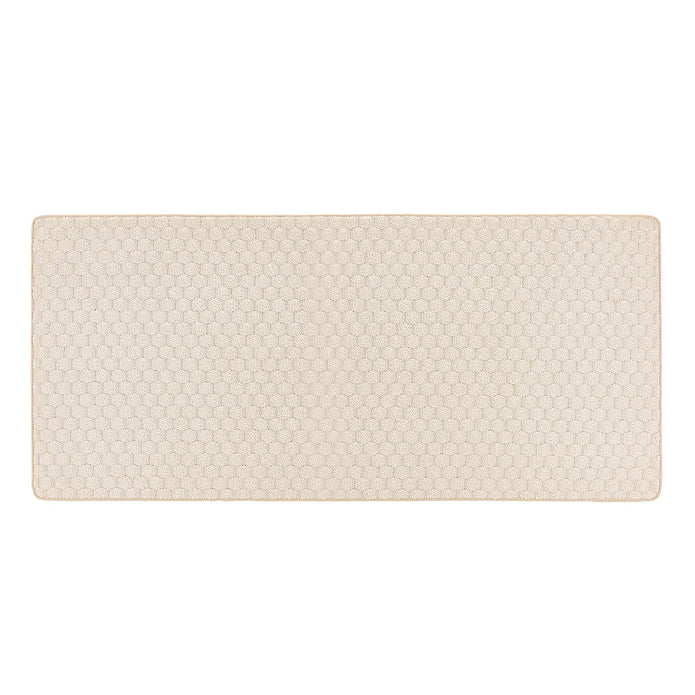 My Mat Sculptured Washable Honeycomb Ivory - handmade