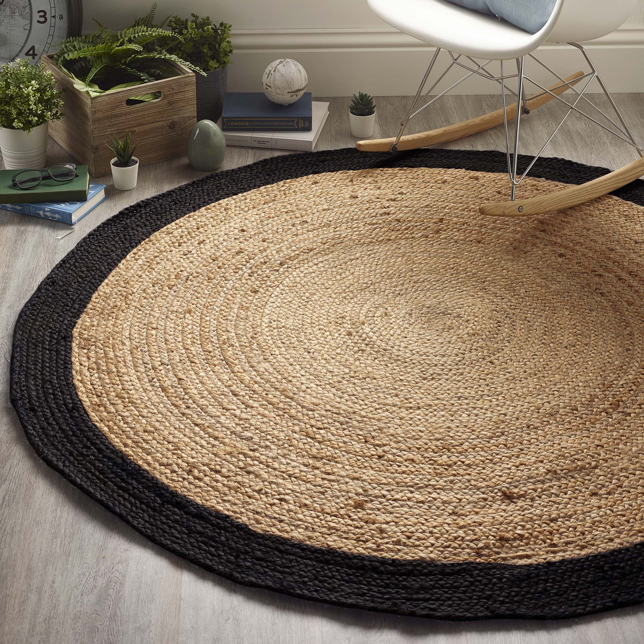 Origin Jute Border Black - handmade