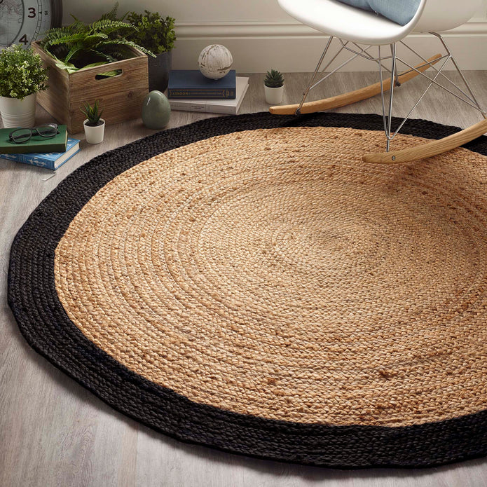 Origin Jute Border Black - handmade