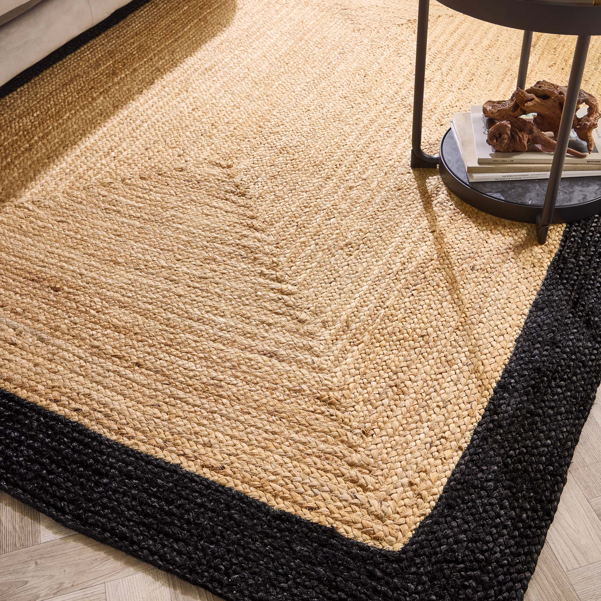 Origin Jute Border Black - handmade