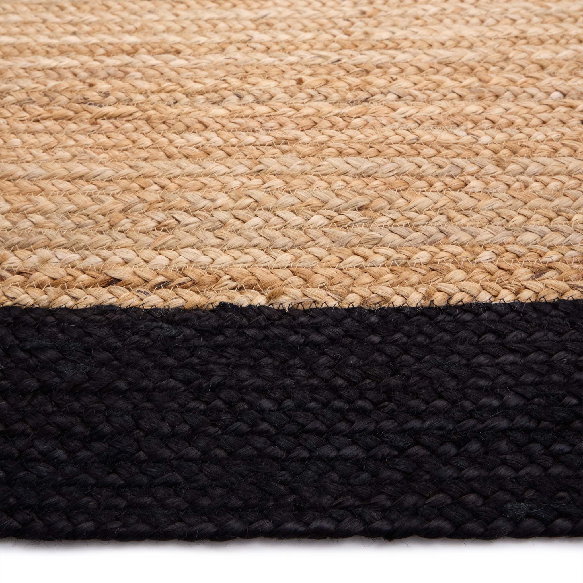 Origin Jute Border Black - handmade