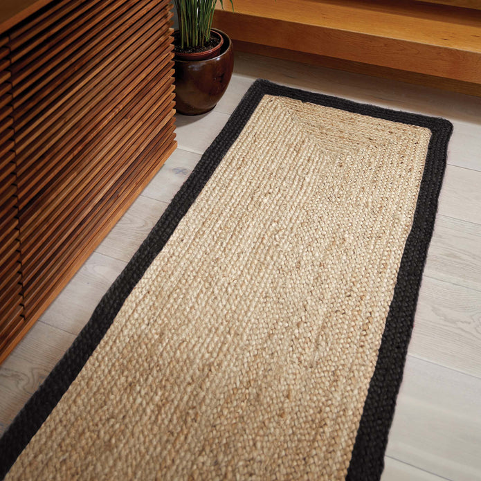Origin Jute Border Black - handmade