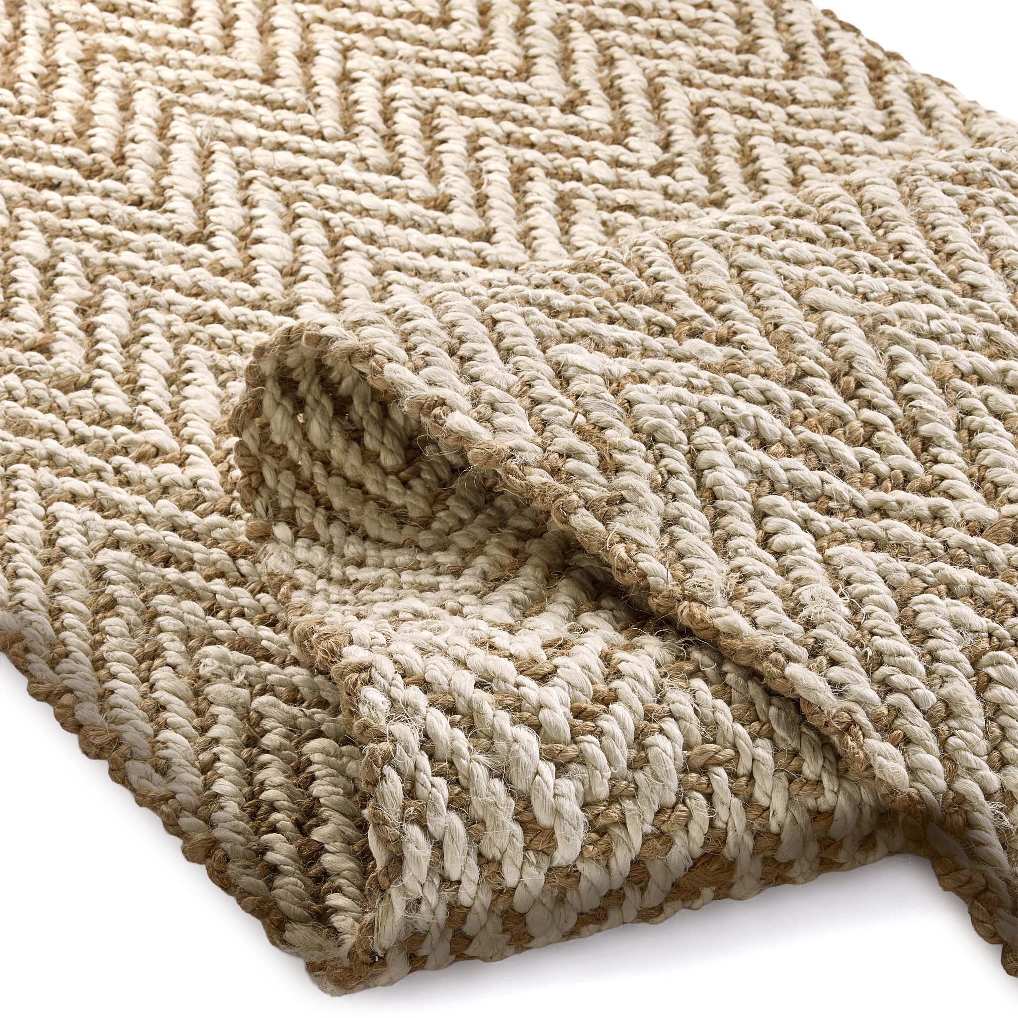 Origins Jute Herringbone - handmade