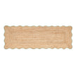 Origins Jute Scalloped Edge Green Rug - handmade