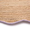 Origins Jute Scalloped Edge Lilac Rug - handmade