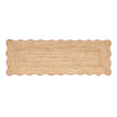 Origins Jute Scalloped Edge Peach Rug - handmade