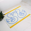 My Mat Nylon Printed Bathroom Linear Ducks - handmade