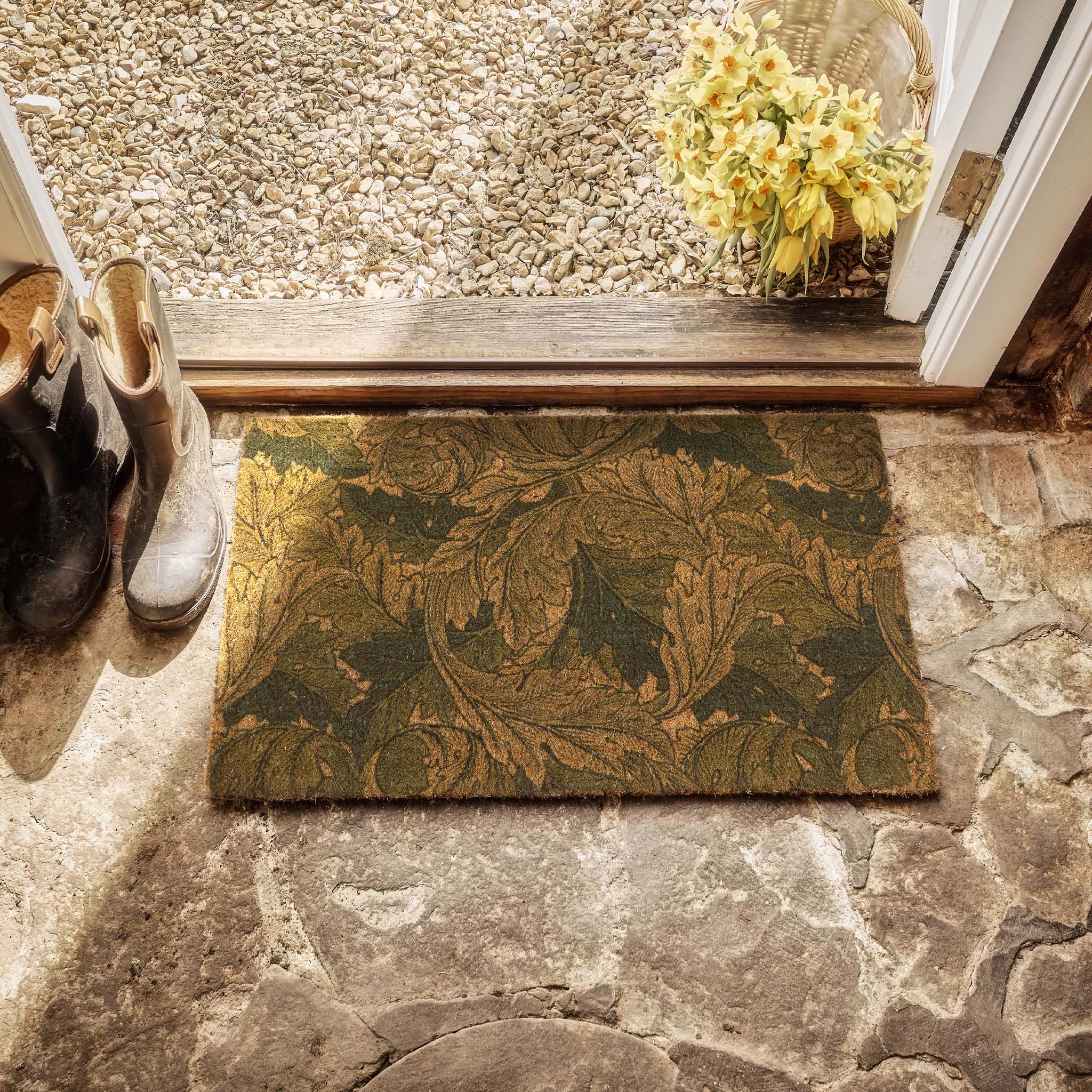 Morris & Co Printed Acanthus - handmade