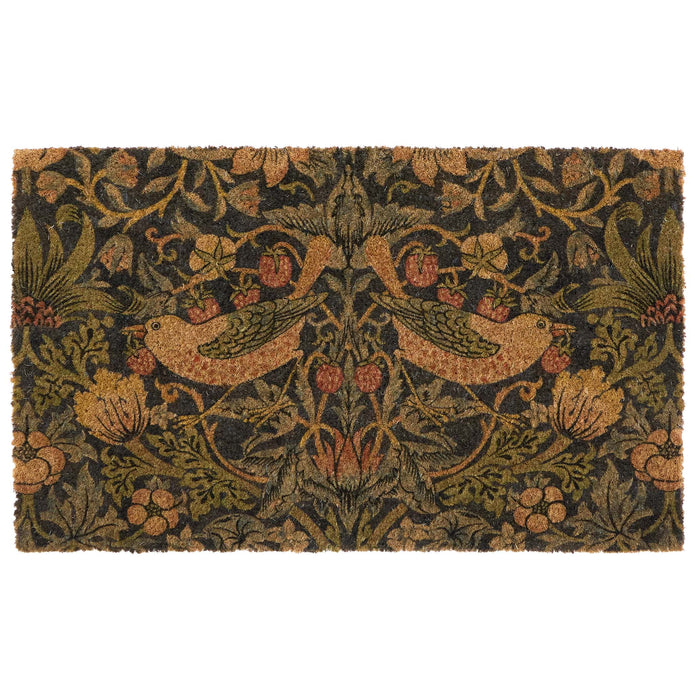 Morris & Co Printed Stawberry Thief Navy - handmade