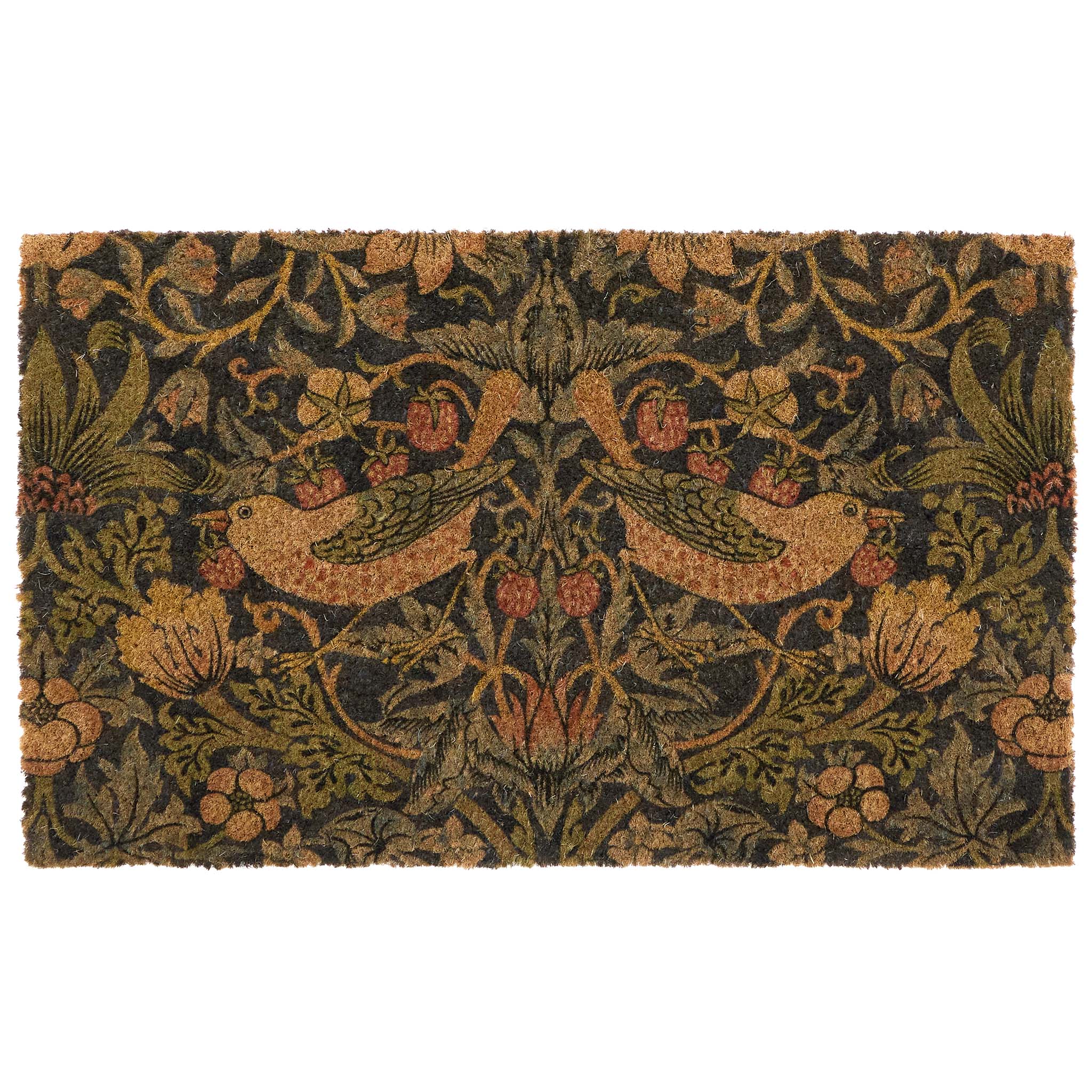Morris & Co Printed Strawberry Thief Navy - handmade