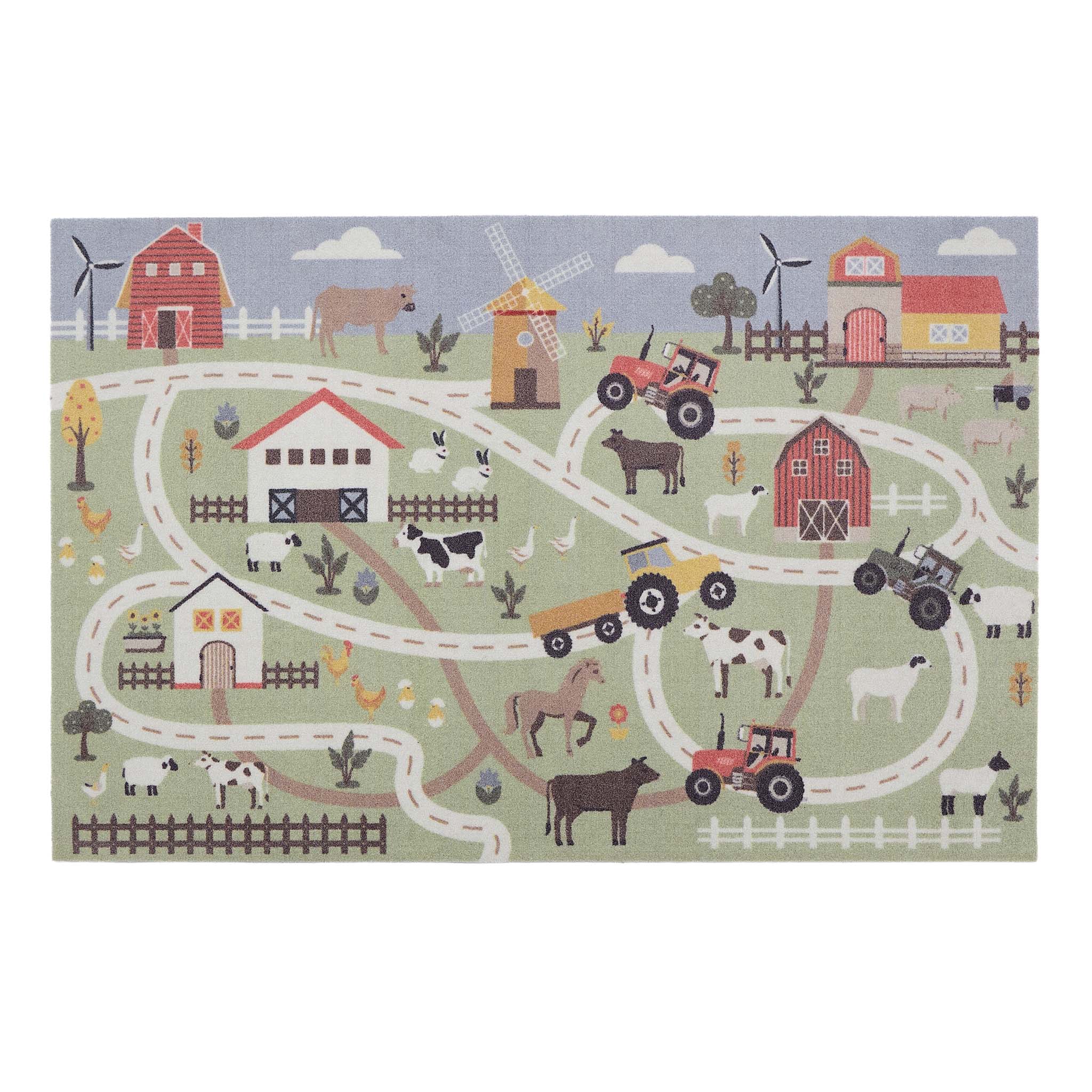 My Play Mat Farmyard Track - handmade