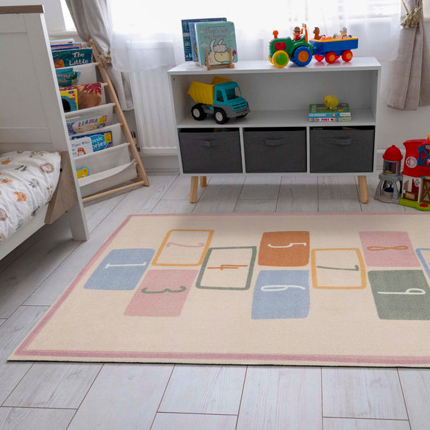 My Play Mat Pastel Hopscotch - handmade