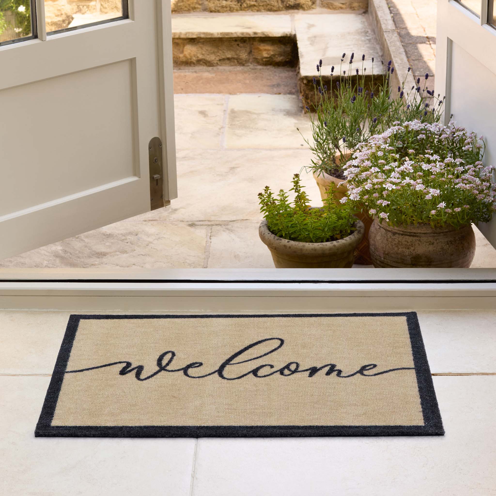 My Mat Nylon - My Welcome Linear - handmade
