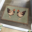 My Mat Nylon - My Chickens doormat - handmade