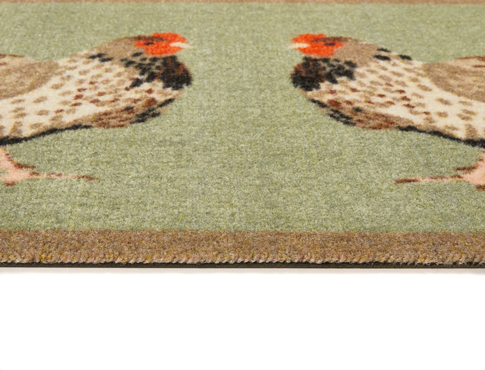 My Mat Nylon - My Chickens doormat - handmade