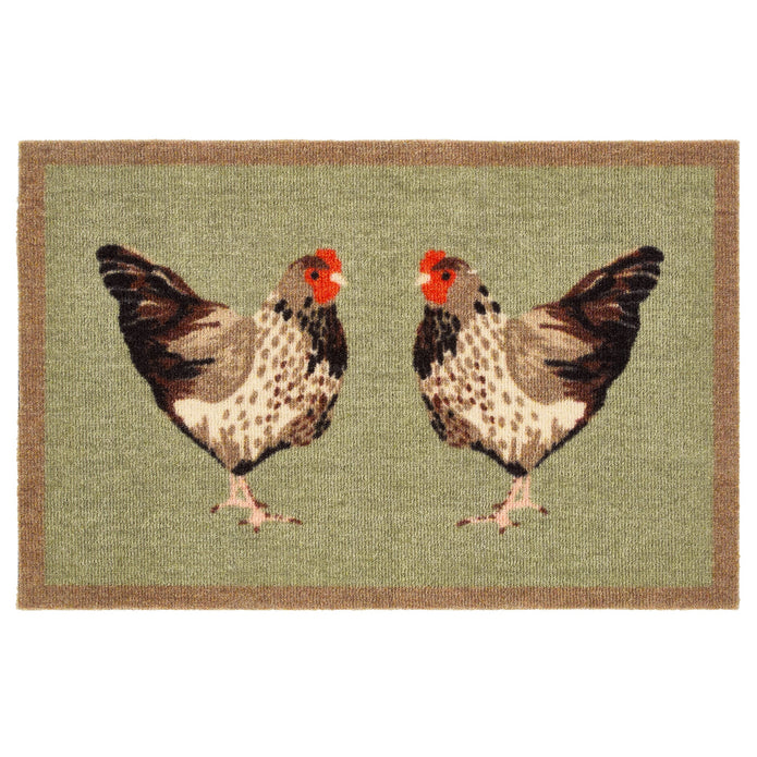 My Mat Nylon - My Chickens doormat - handmade